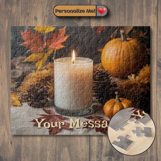 Customizable Autumn-Themed Jigsaw Puzzle (Customizable Autumn-Themed Jigsaw Puzzle)