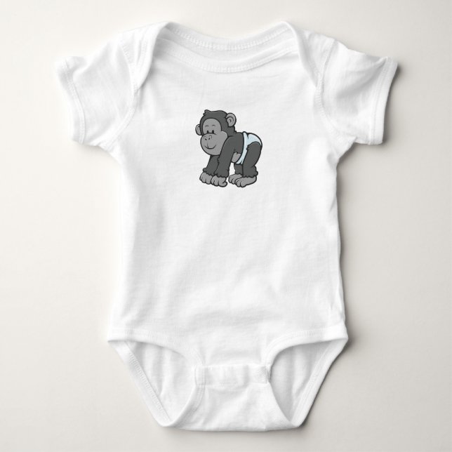 Customizable Baby Ape Bodysuit (Front)