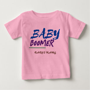 Customizable Baby Boomer Name Design Large T-Shirt