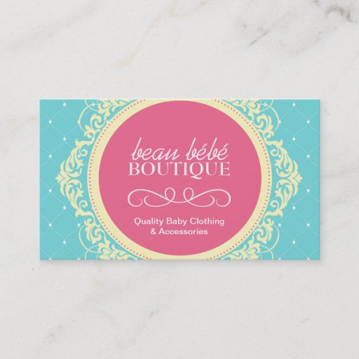 Customizable Customizable Baby Boutique Business Card
