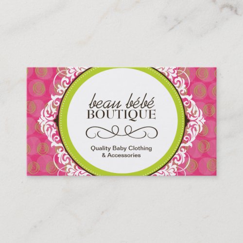 Customizable Baby Boutique Business Card