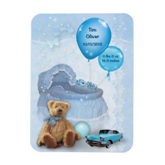 Customizable Baby Boy Magnet