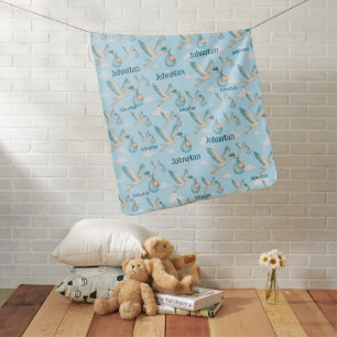 Customizable Baby Boy Name Blanket