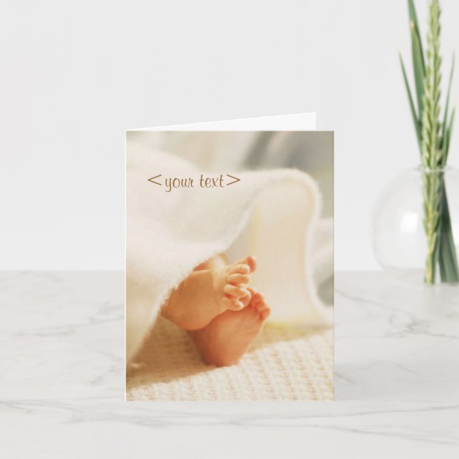 Customizable baby card (Front)
