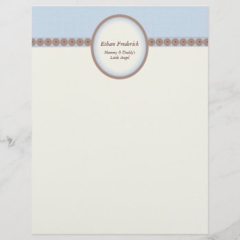 Customizable Baby Carriage Paper - Blue by FamilyTreed at Zazzle