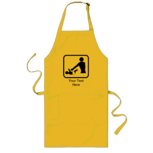Customizable Baby Change Logo for a New Dad Long Apron