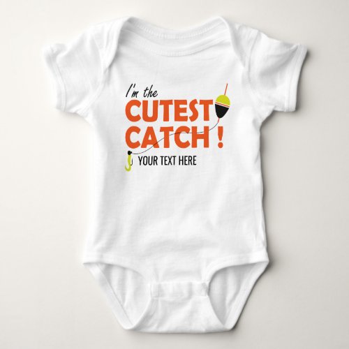 Customizable Baby Fishing Bodysuit Shirt