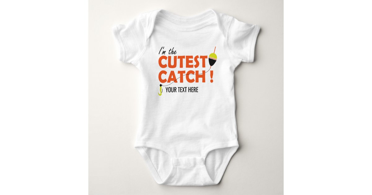 Customizable Baby Fishing Bodysuit Shirt