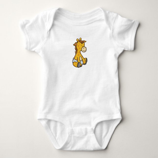 Customizable Baby Giraffe Bodysuit (Front)