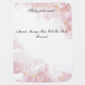 Customizable Baby Girl Blanket