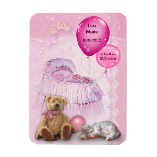 Customizable Baby Girl Magnet