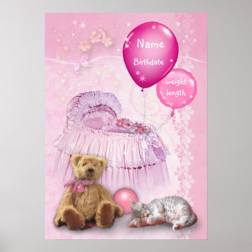 Customizable Baby Girl Poster