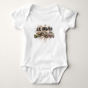 Customizable Baby Monster Truck Birthday Party Baby Bodysuit