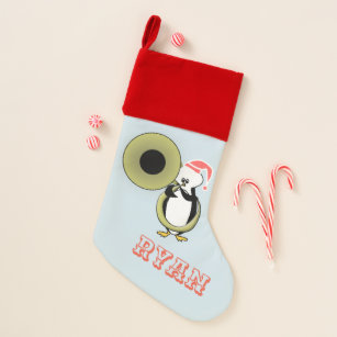 Customizable Baby Penguin Christmas Stocking