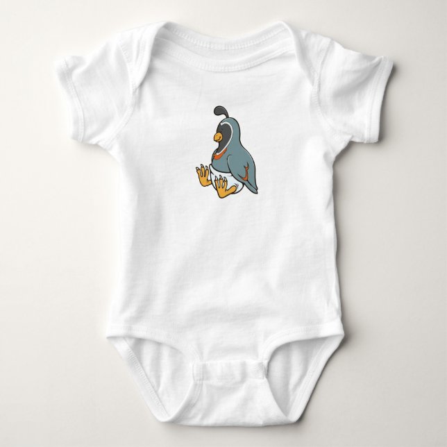Customizable Baby Quail Bodysuit (Front)