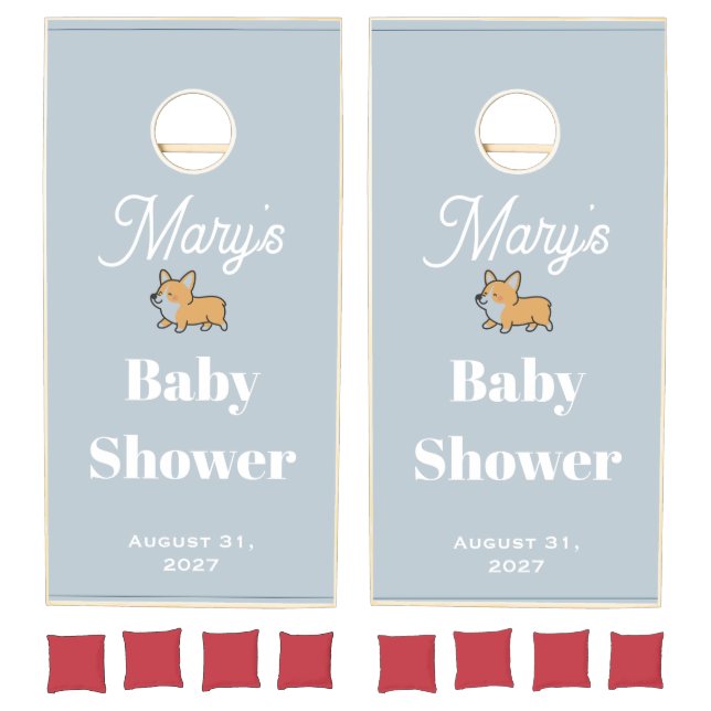 Customizable Baby Shower Cornhole Game  (Set)