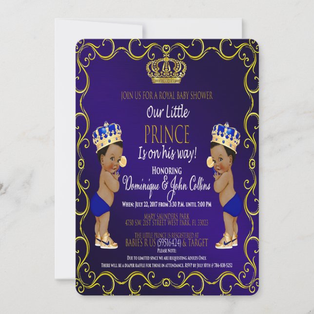 Customizable Baby Shower Invitations (Front)