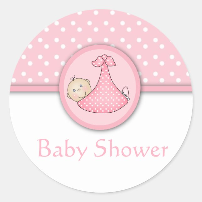 Customizable Baby Shower stickers (Front)