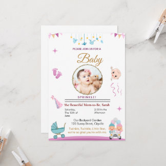 Customizable Baby Sprinkle Invitation