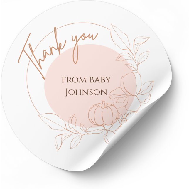 Customizable Baby Thank You Stickers (Creator Uploaded)