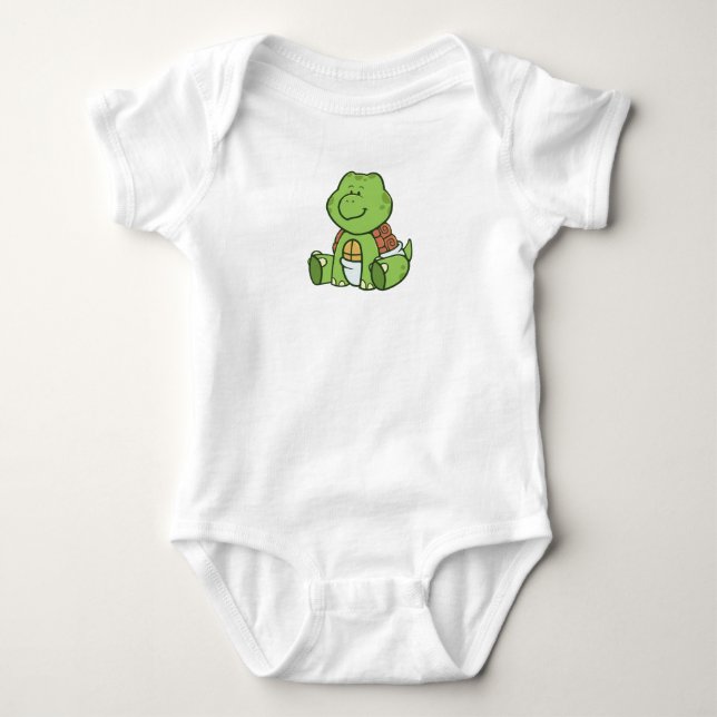 Customizable Baby Turtle Bodysuit (Front)