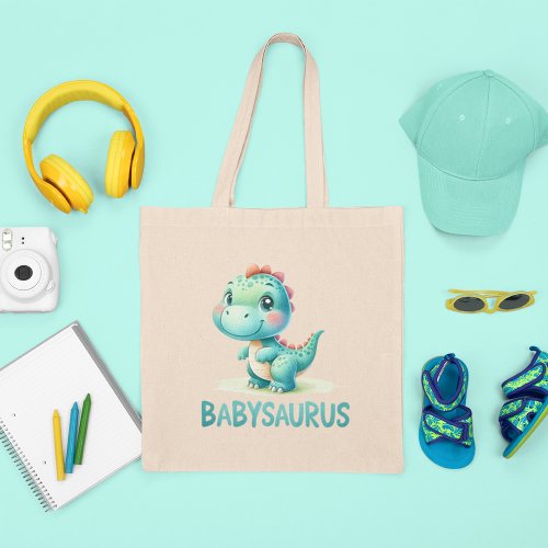 Customizable Babysaurus Tote Bag