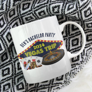 Customizable Bachelor Party Las Vegas Trip Casino Coffee Mug