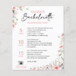 Customizable Bachelorette Scavenger Wildflowers<br><div class="desc">Beautiful customizable Bachelorette Scavenger Hunt Game! You can personalize it with your games,  the points,  and the bride's name.</div>