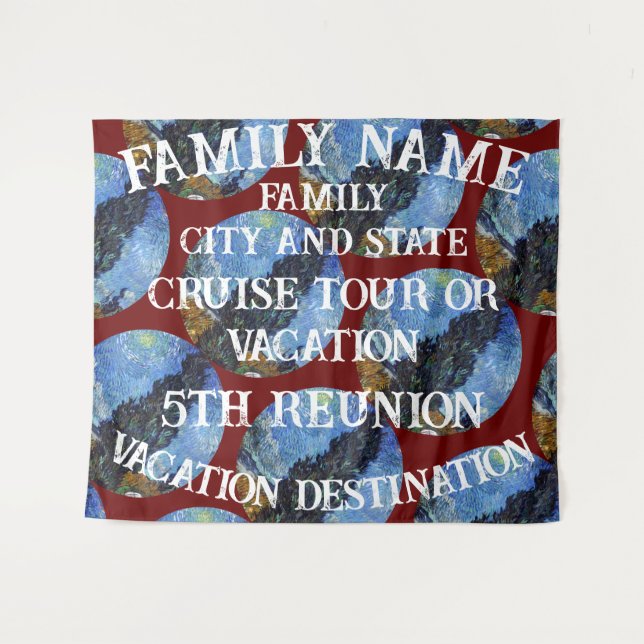 Customizable Backdrop Wall Hangings 2024 Party Tem (Front (Horizontal))