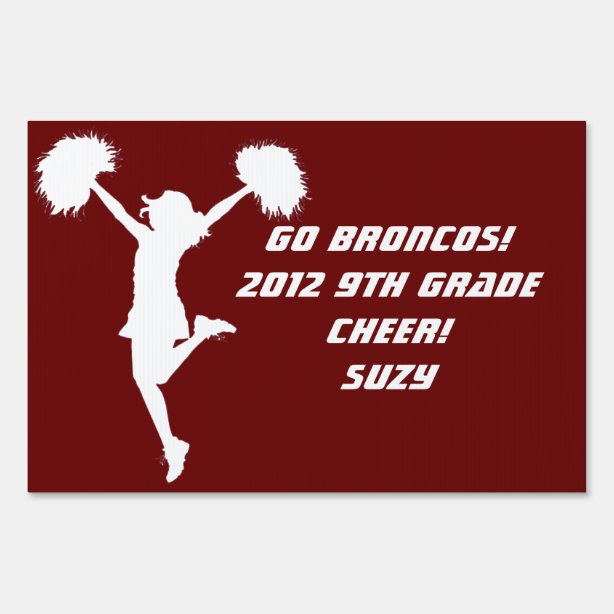Cheerleader Yard & Lawn Signs Zazzle
