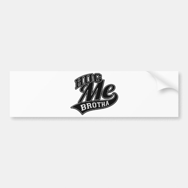 Customizable Background Color for Hug Me Bumper Sticker (Front)