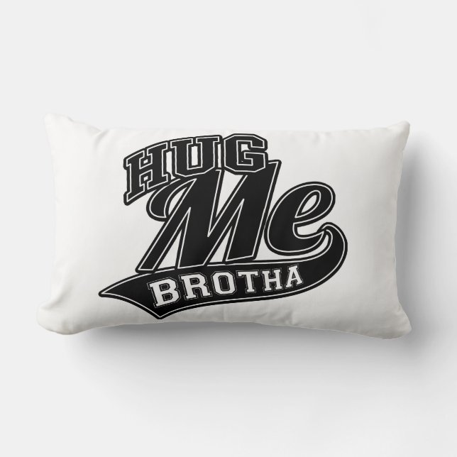 Customizable Background Color for Hug Me Lumbar Pillow (Front)