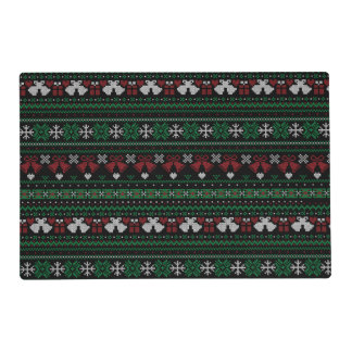 Customizable Background Color My Bells Ugly Xmas Placemat