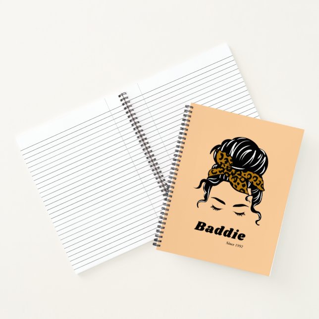 Customizable Baddie  Notebook (Inside)