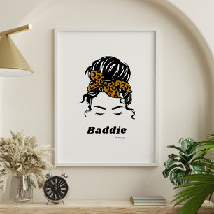 Customizable Baddie  Poster