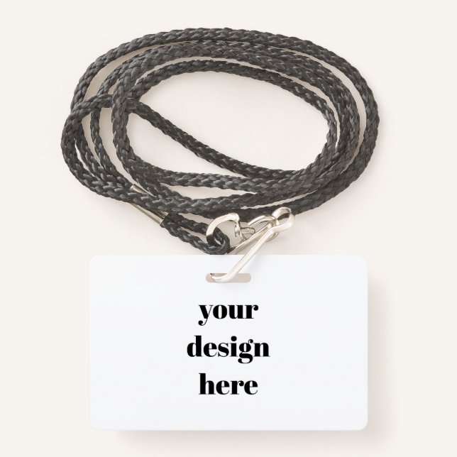 Customizable  badge (Front with Lanyard)