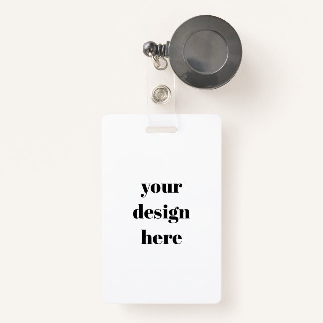 Customizable  badge (Front with Retractable)