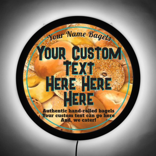 CUSTOMIZABLE Bagel Business promotional sign 