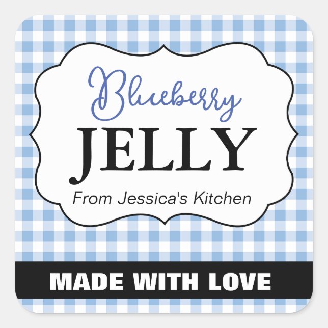 Customizable Baked with Love Label HM003_18sqv1 (Front)