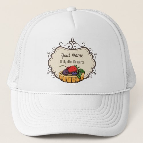 Customizable baker pastry chef trucker hat