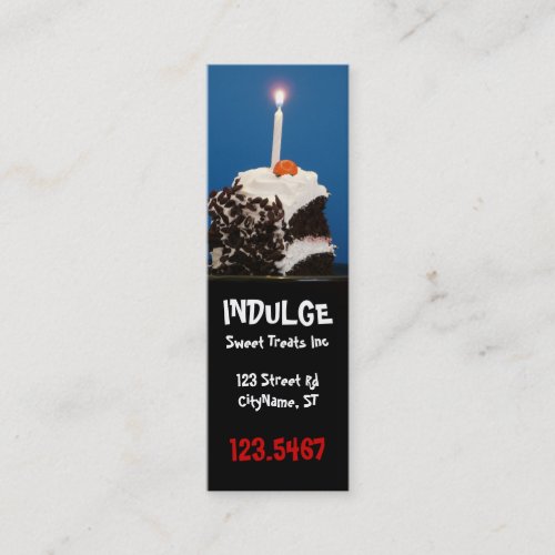 Customizable  Bakery Business Card Bookmark