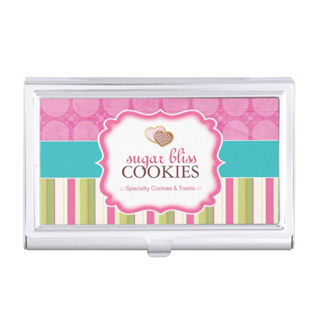 Customizable Bakery Business Card Holder (Front)