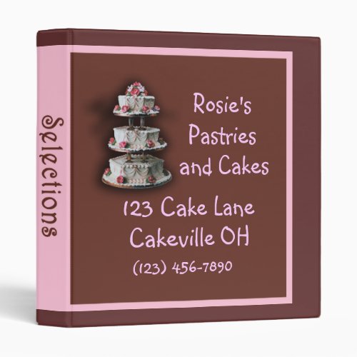 Customizable Bakery Goods Display Binder