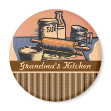 Customizable baking kitchen decorative magnet