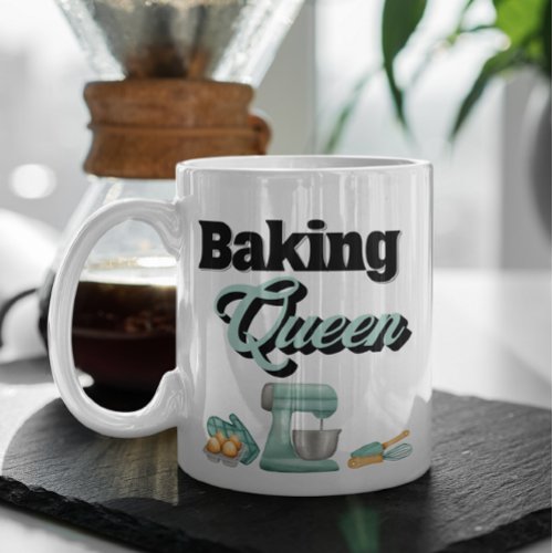 Customizable Baking Queen Coffee Mug