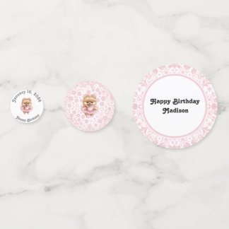 Customizable Ballerina Birthday Table Confetti