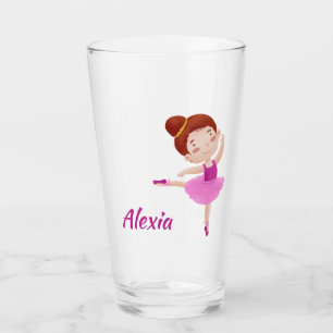 Customizable Ballet Glass with Name - Cute 