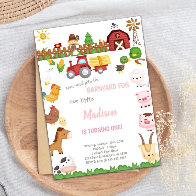 Customizable Barnyard Birthday Invitations (Barnyard birthday invitations)
