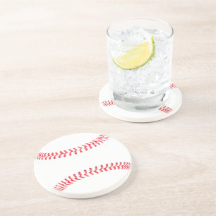Customizable Baseball Beverage Coaster