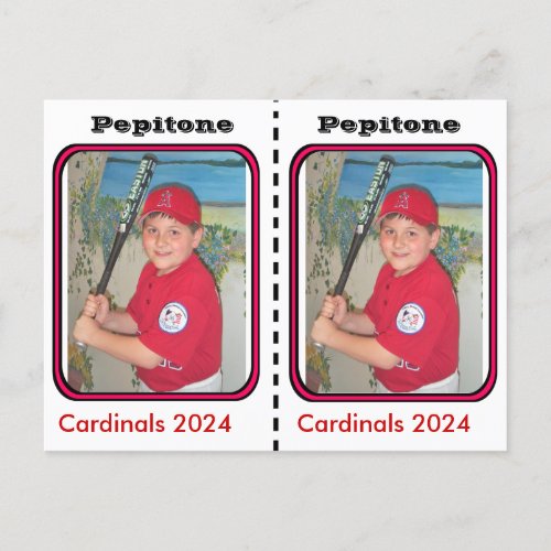 Customizable Baseball Card